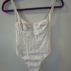 Elegant White Bodysuit Anthropologie Out From Under Petite Small